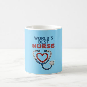 Caneca De Café Presente de Apreciação à Melhor Enfermeira do Mund