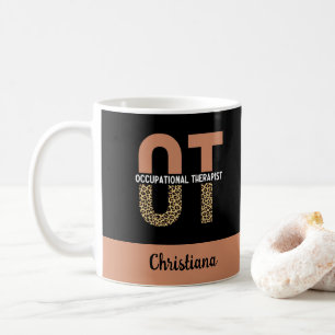 Caneca De Café Presente de Apreciação do Terapista OT Personaliza