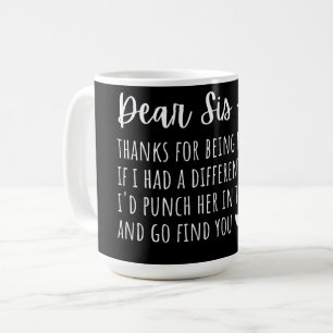 Caneca De Café Presente De Apreciação Para Irmãs.