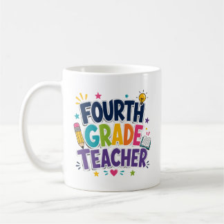 Caneca De Café Presente de Apreciação para Professor do Quarto An