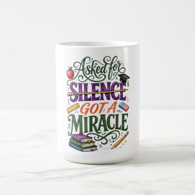 Caneca De Café Presente de apreciação para professores (Centro)