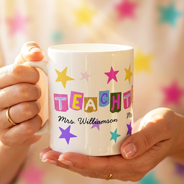 Caneca De Café Presente de Apreciação para Professores Presente M (Criador carregado)