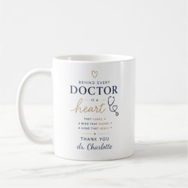 Caneca De Café Presente de Apreciação Personalizado para Médico |