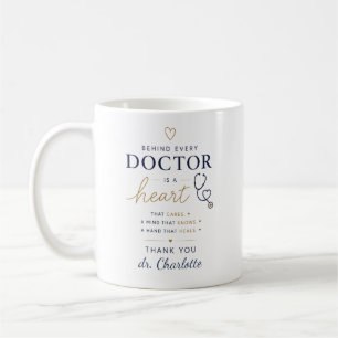 Caneca De Café Presente de Apreciação Personalizado para Médico