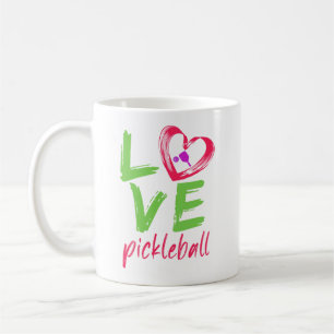 Caneca De Café Presente de Aquarela de Pickleball para Amantes de