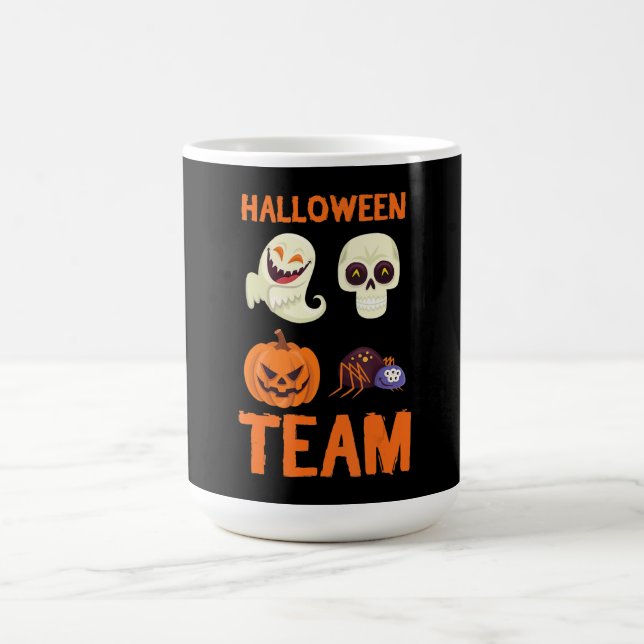 Caneca De Café Presente de aranha | Equipe de Halloween Pumpkin G (Centro)