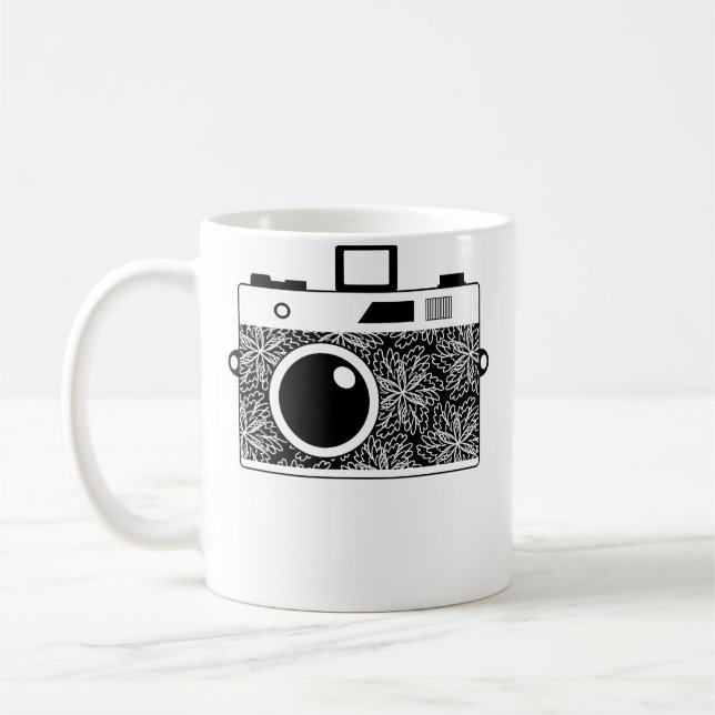Caneca De Café Presente de Arte de Câmera Retro Fofa 	 G003514 (Esquerda)