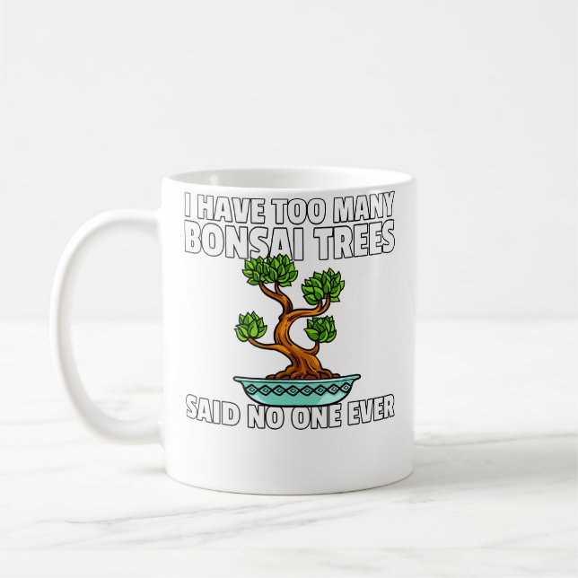Caneca De Café Presente de Árvore Bonsai de Jardinagem Japonesa (Esquerda)
