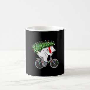 Caneca De Café Presente De Árvore De Natal De Carregando De Urso