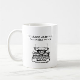 Caneca De Café Presente de Autor Best-seller com Nome Personaliza