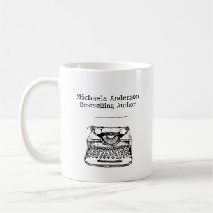 Caneca De Café Presente de Autor Best-seller com Nome Personaliza
