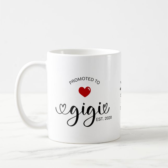 Caneca De Café Presente de Avó para Gigi Estabelecida (Esquerda)