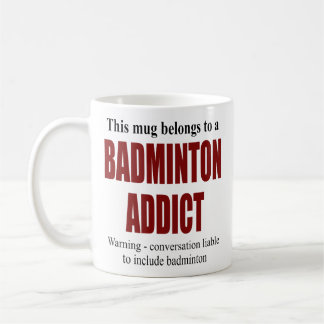 Caneca De Café Presente de Badminton Personalizado