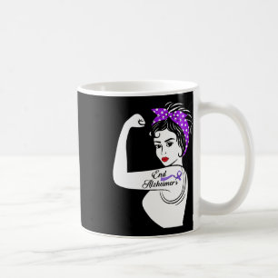 Caneca De Café Presente de Bandana Feminina com Laço Roxo Forte d