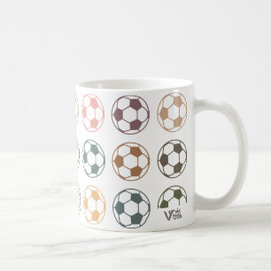 Caneca De Café Presente de Bebidas para Amante de Futebol Retrô P