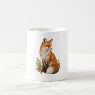 Caneca De Café Presente de Bosque de Raposa Vermelha para Amantes