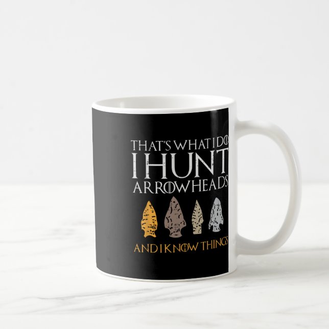 Caneca De Café Presente de caça ao trevo na arca (Direita)