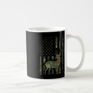 Caneca De Café Presente De Caça Para Deer Hunt, Bandeira Da Camo