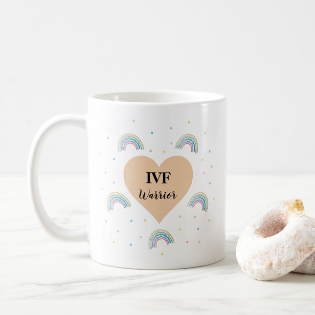 Caneca De Café Presente de Café do Guerreiro IVF (Com Donut)