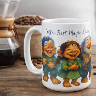 Caneca De Café Presente de Café Troll Caprichoso para Manhãs Acon