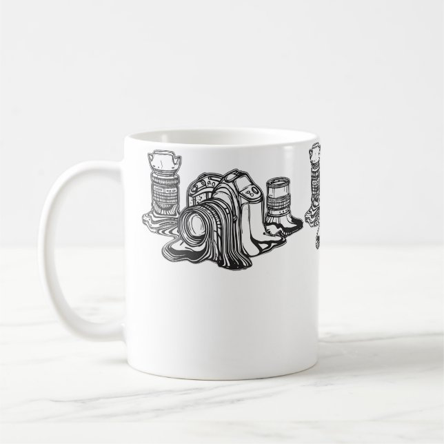 Caneca De Café Presente de câmera engraçado para homens e mulhere (Esquerda)