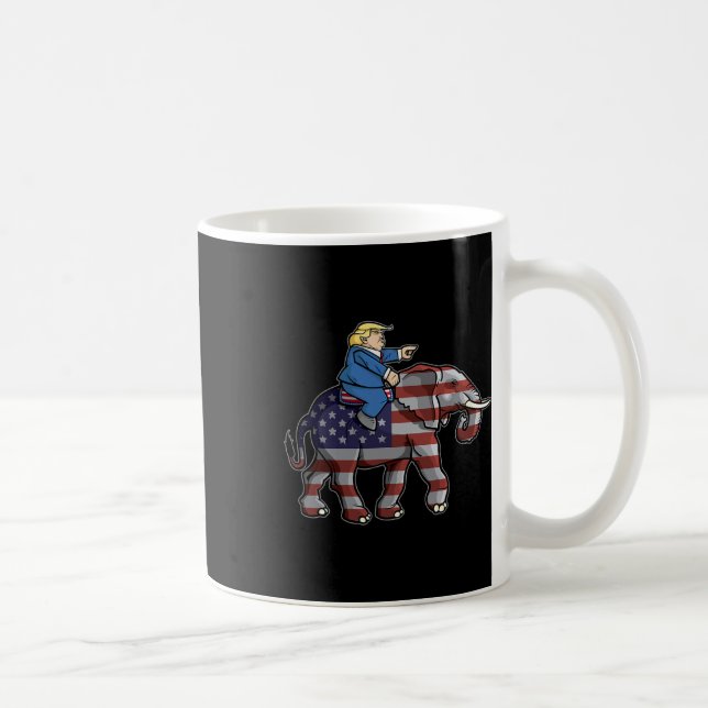 Caneca De Café Presente de Camisa dos Republicanos Elefantes Ance (Direita)