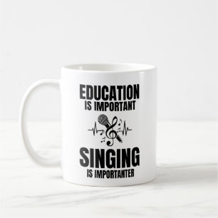 Caneca De Café Presente de Cantor para Aluno de Canto e Professor