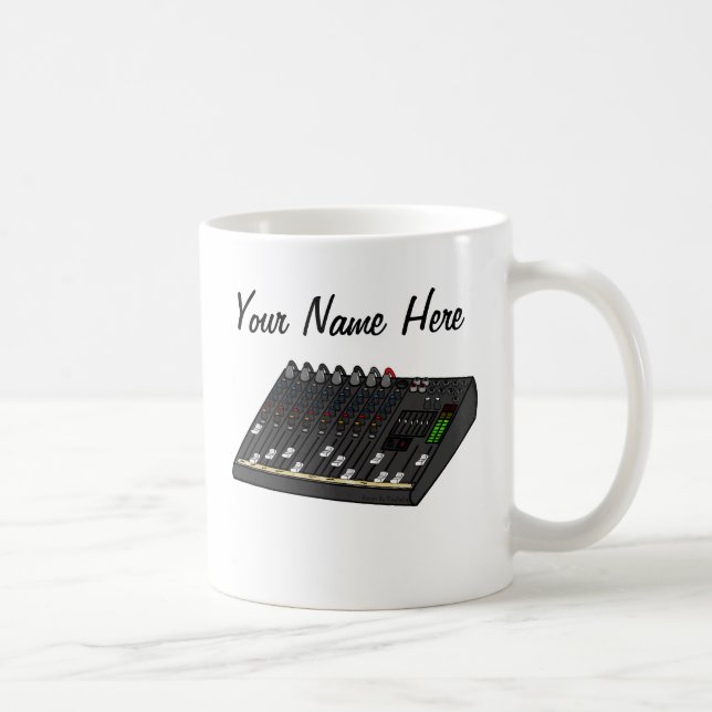 Caneca De Café Presente de Cara de som para músico de mug persona (Direita)