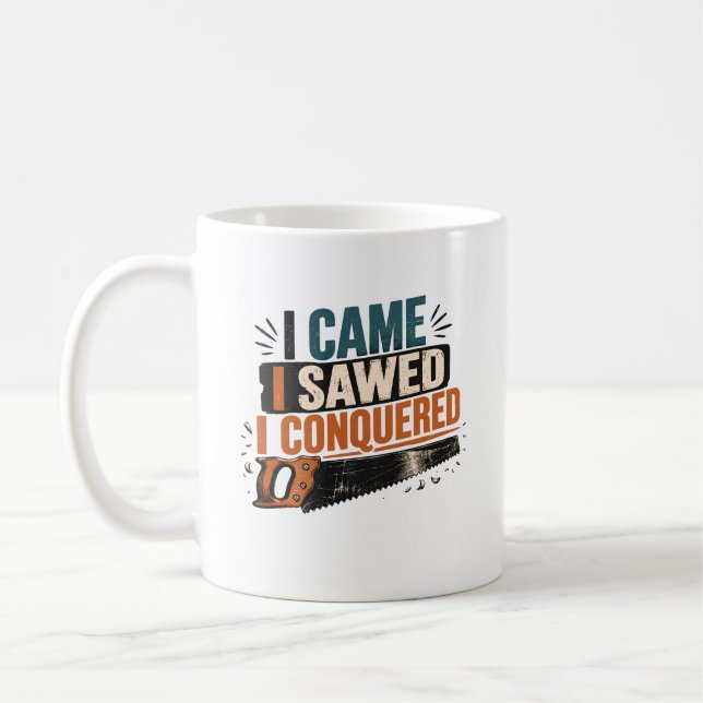 Caneca De Café Presente de Carpinteiro para Trabalhador de Madeir (Esquerda)