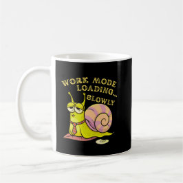 Caneca De Café Presente de Cartoon Humorístico de Modo de Trabalh