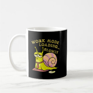 Caneca De Café Presente de Cartoon Humorístico de Modo de Trabalh