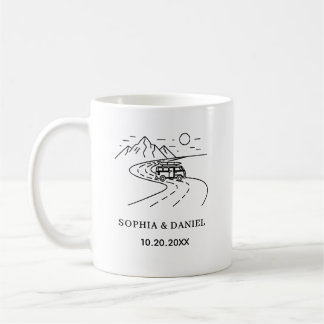 Caneca De Café Presente de Casamento Moderno para Casais, Present