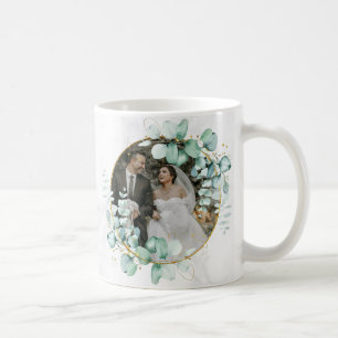 Caneca De Café Presente de Casamento Personalizado com Nome e Ima
