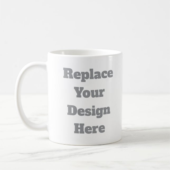 Caneca De Café Presente de Casamento Personalizado – Crie o Seu P (Esquerda)