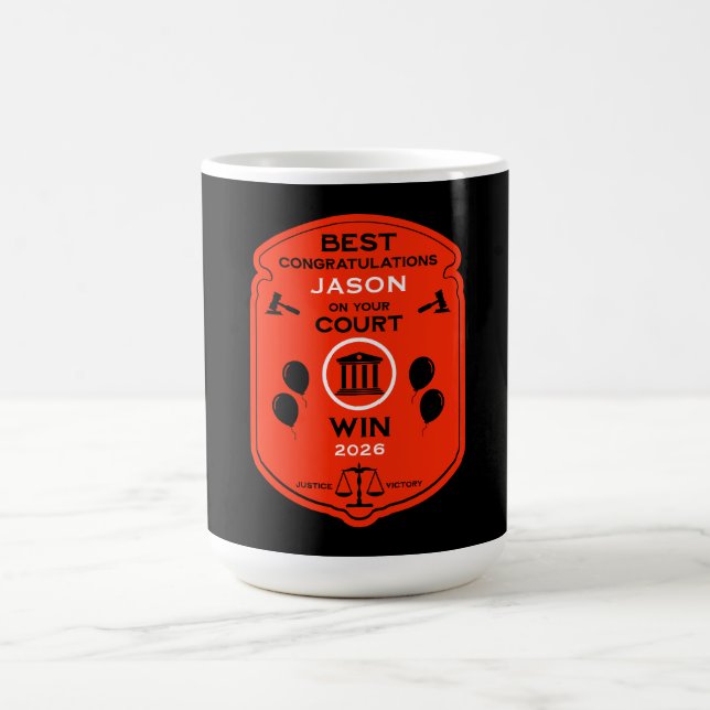 Caneca De Café Presente de Celebração da Vitória da Lei (Centro)