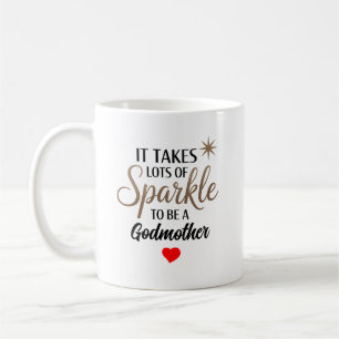 Caneca De Café ✨ Presente de Citação Brilhante para Madrinha
