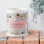 Caneca De Café Presente de Colagem de Fotos da Mãe Moderna e Boni<br><div class="desc">Celebre a sua mãe com o nosso 'Mama' Manuscrito Manuscrito Mug! Esta caneca, disponível em uma variedade de cores, mostra uma mistura única de arte e sentimento, oferecendo uma mensagem animadora de você e seus irmãos. Com apenas alguns cliques, você pode carregar 10 de suas fotos mais amadas e preencher...</div>