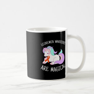 Caneca De Café Presente de Consciência da Leucemia Unicórn