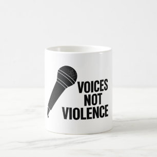 Caneca De Café Presente de Consciência da Paz e da Não-Violência