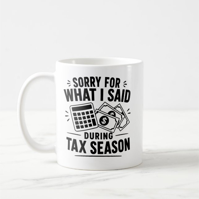 Caneca De Café Presente de Contador Fiscal para Profissional de C (Esquerda)