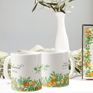 Caneca De Café Presente de Dama de Honra do Casamento Flor de Lar