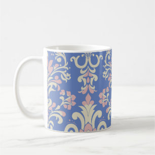 Caneca De Café Presente de Damasco Vintage Elegante para Ela