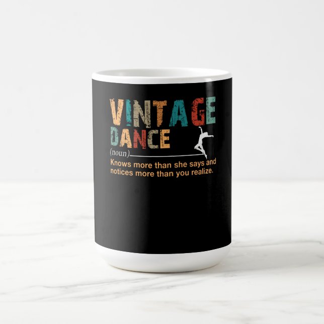 Caneca De Café Presente de Dança de Dança de Definição de Dança d (Centro)