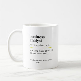 Caneca De Café Presente de Definição de Analista de Negócios