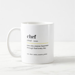 Caneca De Café Presente de Definição de Chef Engraçado