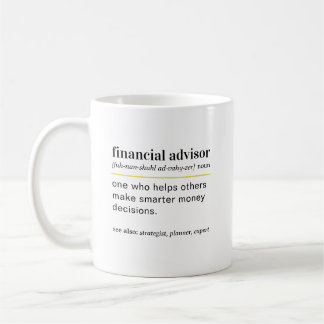 Caneca De Café Presente de Definição de Consultor Financeiro Engr