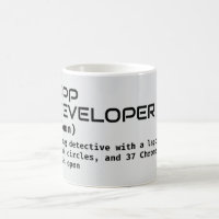 Presente de definição de desenvolvedor de software