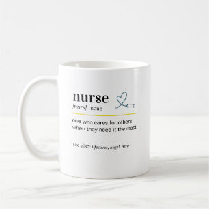 Caneca De Café Presente de Definição de Enfermeira Engraçada