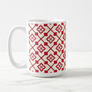 Caneca De Café Presente de Design de Flores Românticas para Casa 