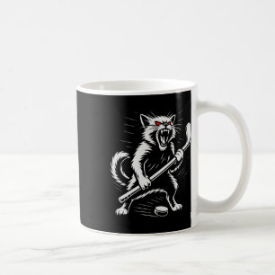 Caneca De Café Presente de design de jogador de hóquei no gelo de